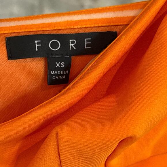 Fore XS Orange Midi Bodycon Dress - Picture 4 of 4